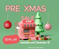 PRE Xmas sale template 大矩形广告