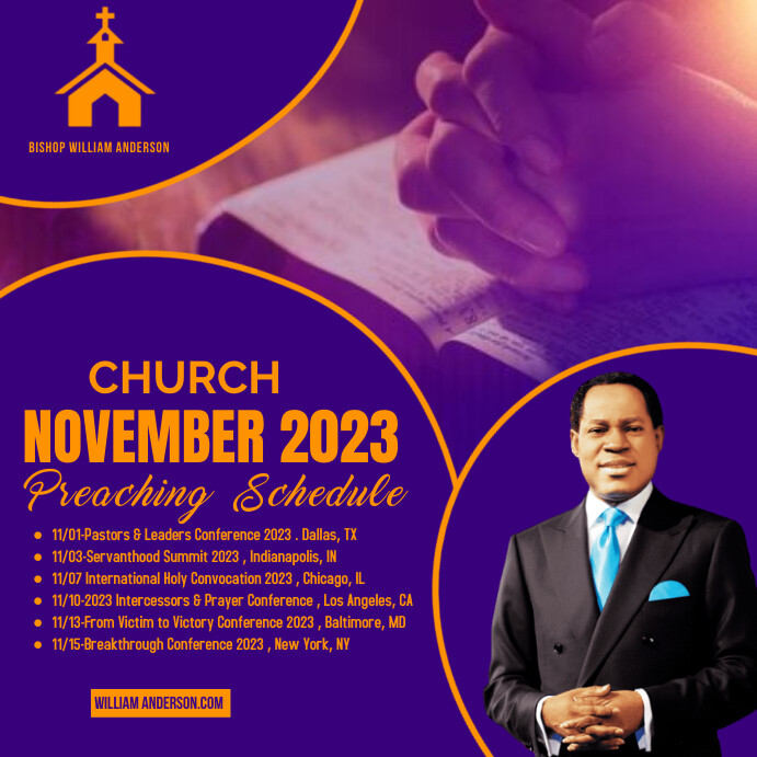 Preach Layout Copy of preaching schedule , preaching schedule 2023 | PosterMyWall
