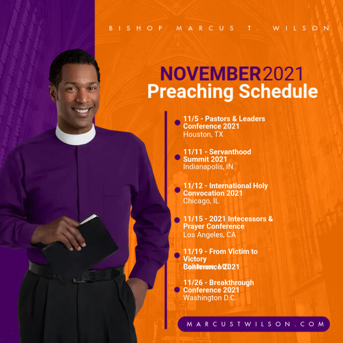 Preaching Schedule Template PosterMyWall