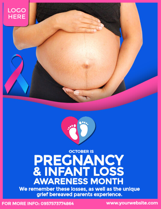 Pregnancy and Infant Loss Awareness Month Flyer Template | PosterMyWall