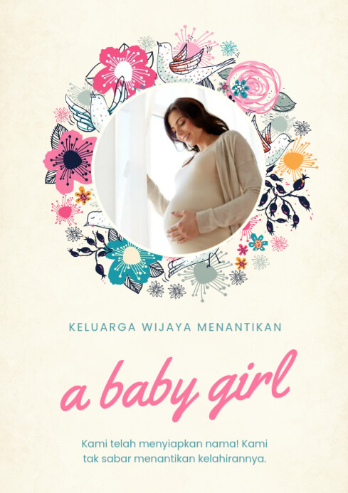pregnancy announcement Template | PosterMyWall