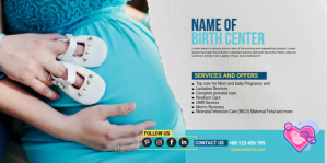 Белый Pregnancy Announcement Template Eventbrite Banner