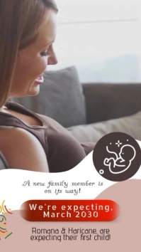 Pregnancy Announcement Template Instagram Story