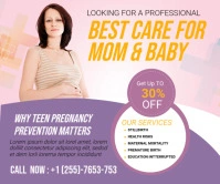 Pregnancy Large Rectangle Duży prostokąt template