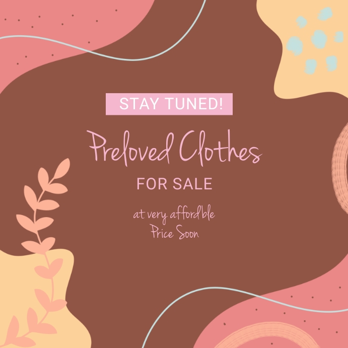 Preloved Layout Plantilla de PRELOVED CLOTHES | PosterMyWall