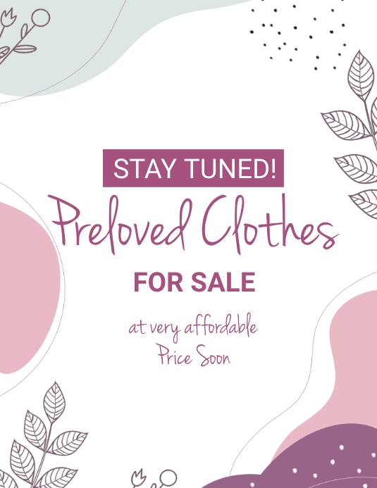 Preloved Layout Preloved Clothes Sale Flyers Template | PosterMyWall