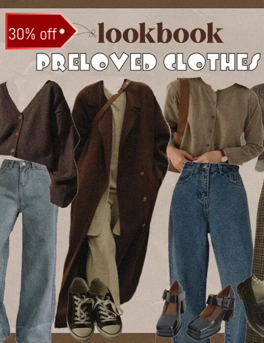 Preloved Layout Preloved clothes poster Template | PosterMyWall