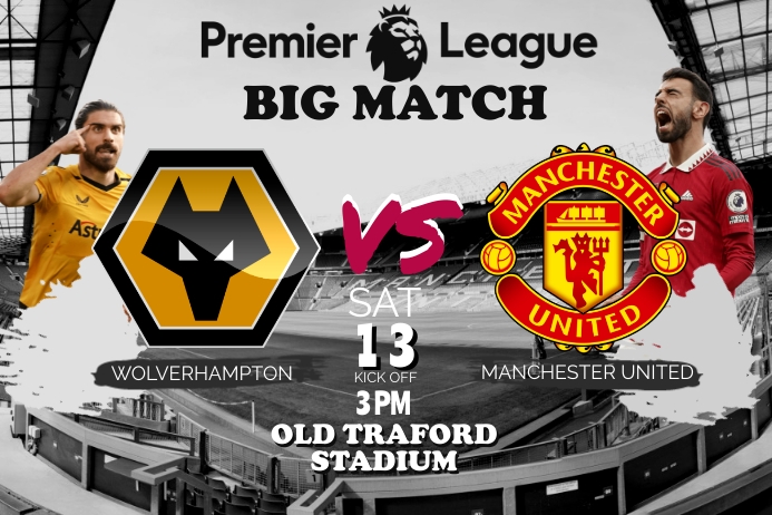 PREMIER LEAGUE BIG MATCH SCHEDULE Template | PosterMyWall