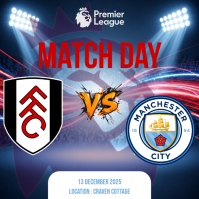 Premier League Match Day Instagram Post template