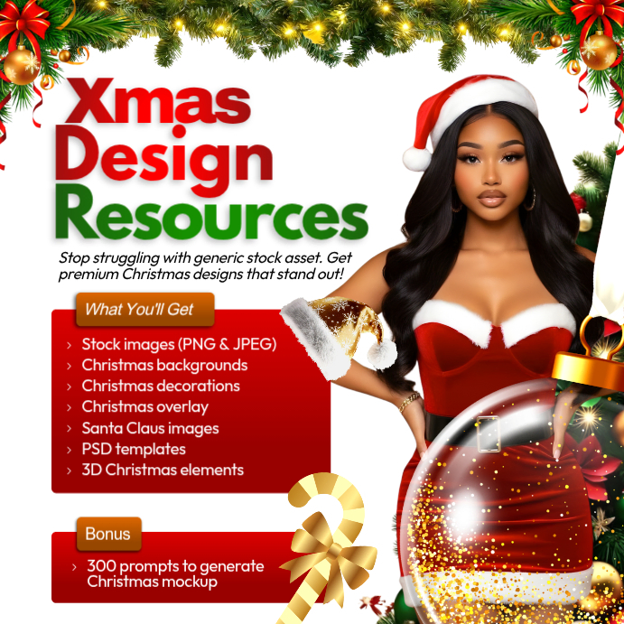 Premium Christmas Design Resource Pack” Template PosterMyWall