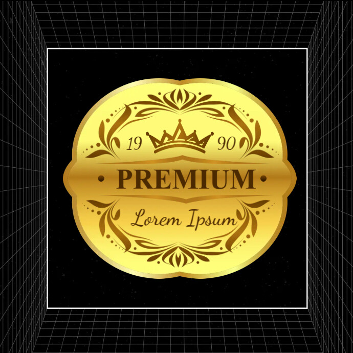 Templat Label Premium PosterMyWall