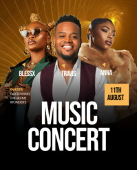 Premium Music Concert Poster Design Instagram Portrait template
