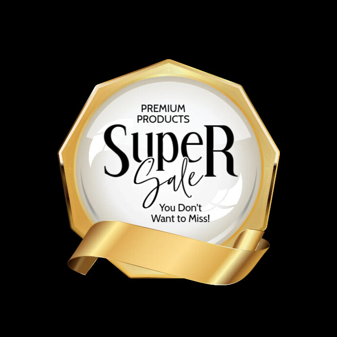 Premium Products Super Sale Label Template PosterMyWall