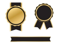 Premium quality achievement award badge Yard Sign template