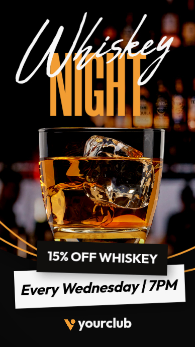 Whiskey Posts Copy of Premium Whiskey Wednesday Instagram Story - Elegant Lounge Bar ...