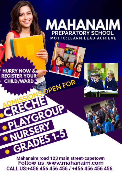 preparatory school flyer template | PosterMyWall