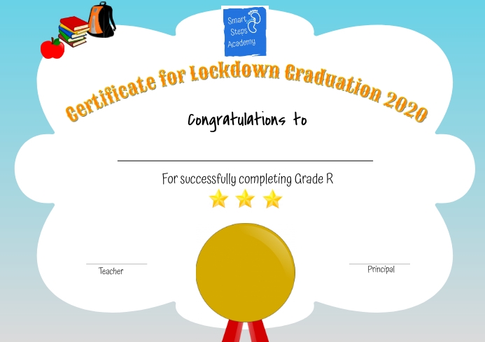 Preschool Certificate A4 template