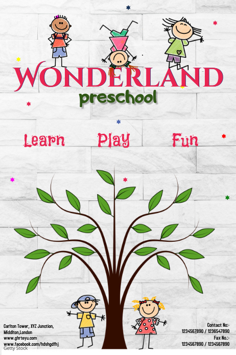 Preschool Template PosterMyWall