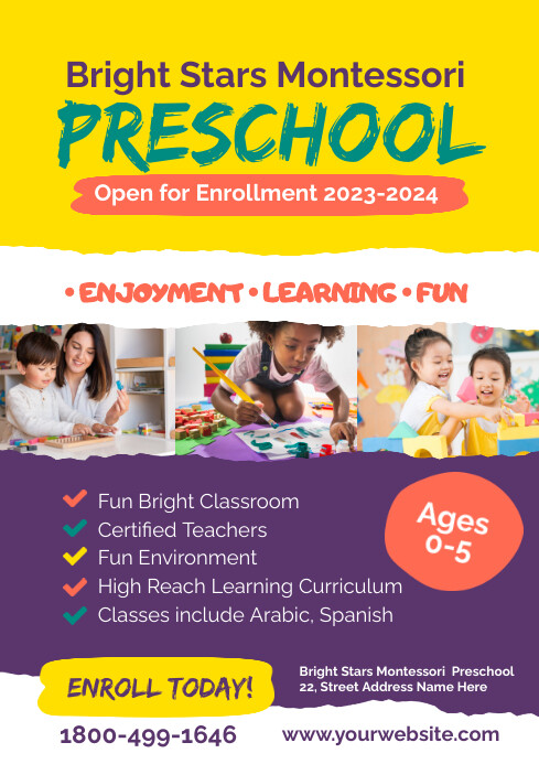 Copia de preschool enrollment advertisement PosterMyWall Copia de preschool enrollment advertisement PosterMyWall