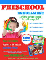 Preschool Flyer Template PosterMyWall