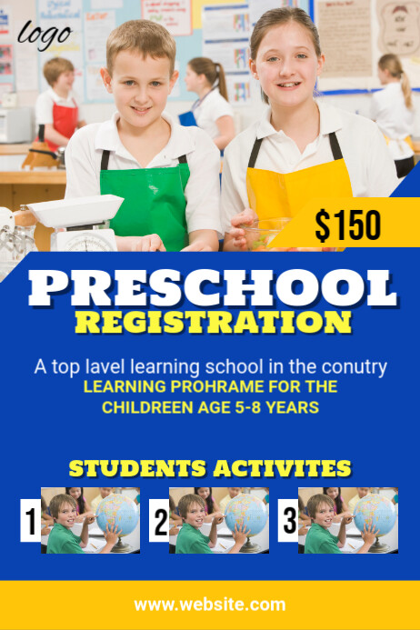 Preschool Poster Template PosterMyWall