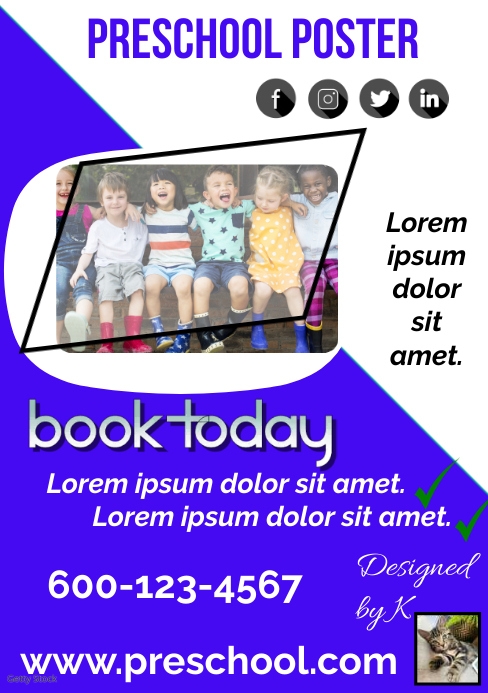 PRESCHOOL POSTER Template PosterMyWall