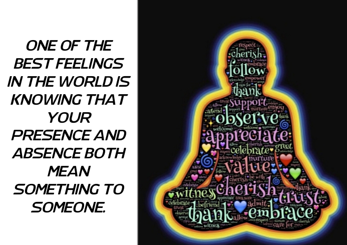 PRESENCE AND ABSENCE QUOTE TEMPLATE | PosterMyWall