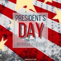 PRESIDENT'S DAY TEMPLATE ONLINE Quadrato (1:1)