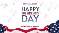 PRESIDENT'S DAY VIDEO Цифровой дисплей (16 : 9) template