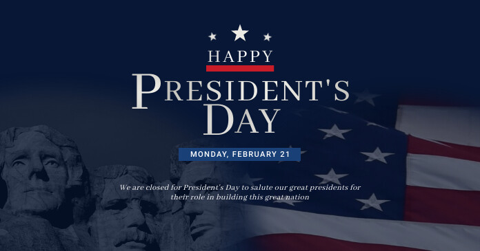 President's Day Facebook Shared Image template