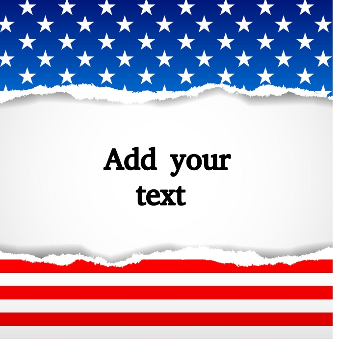 President's Day flyer poster template design
