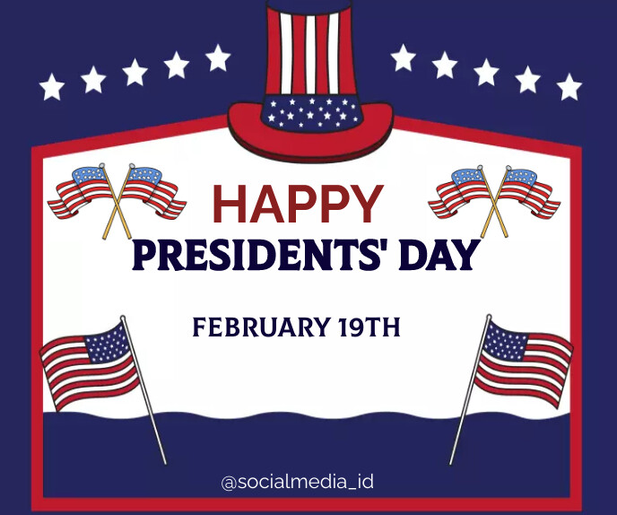 President's Day Greeting Card Landscape Template | PosterMyWall