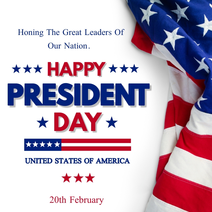 President's Day Instagram Post. template