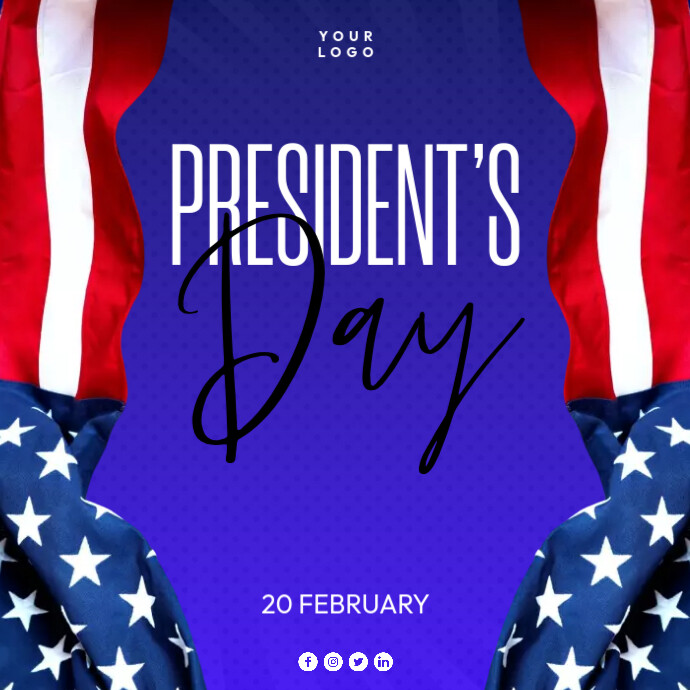 President's day post instagram Template | PosterMyWall