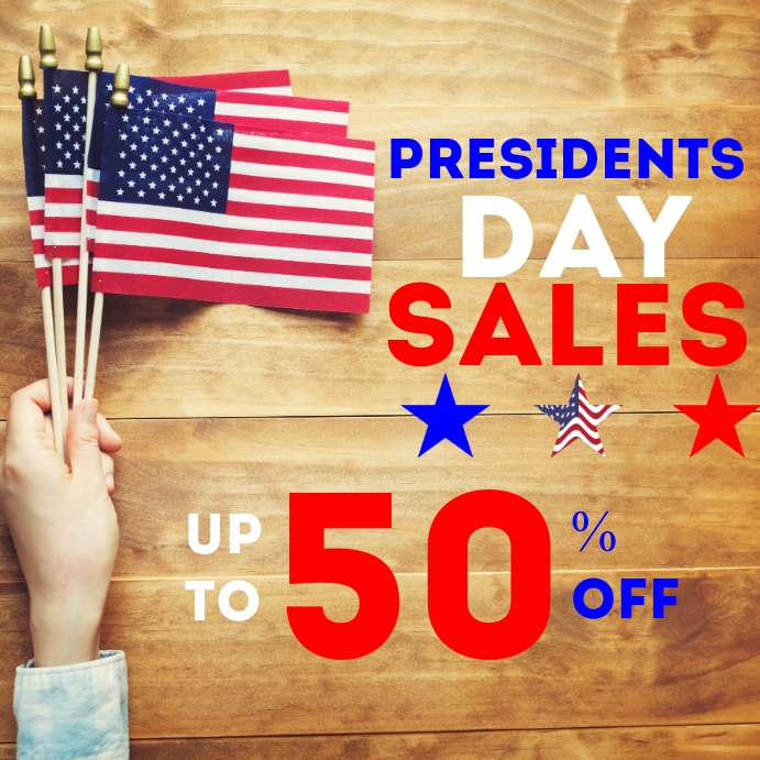 Copy of president's day sales up to 50% off | PosterMyWall