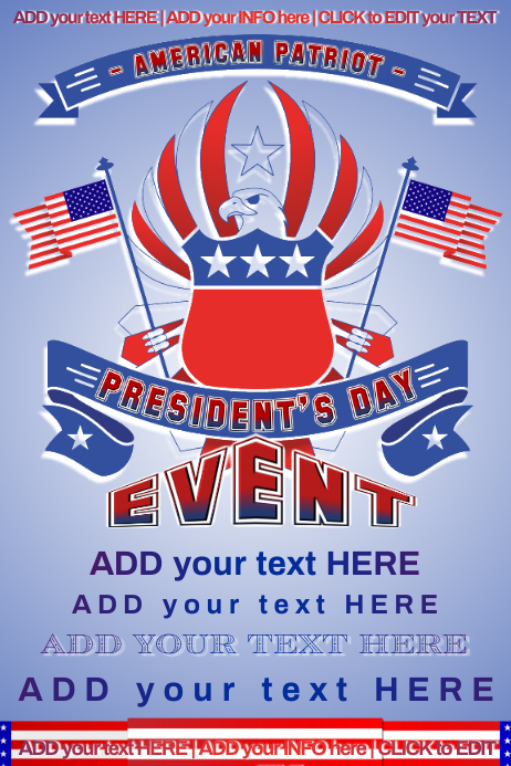 President America Eagle Memorial Independence Template | PosterMyWall