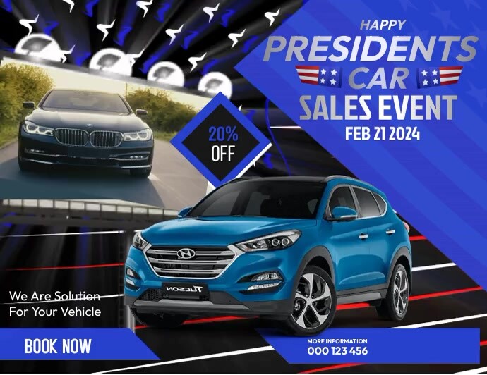 President Car Sale Event Ulotka (US Letter) template