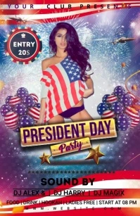 PRESIDENT DAY Halfbladsy Breed template