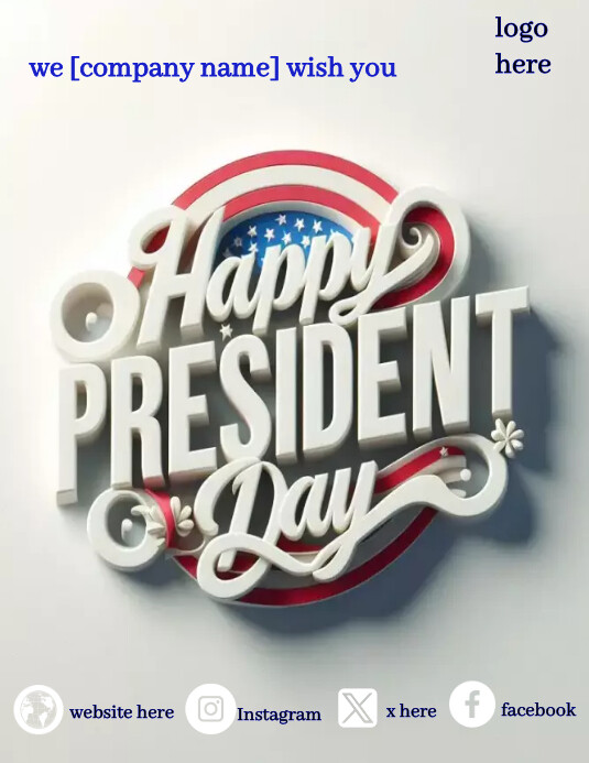 Introduction President Designs president day Template | PosterMyWall