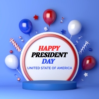 Happy president day instagram post Template | PosterMyWall