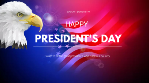 PRESIDENT DAY Digitalt display (16:9) template