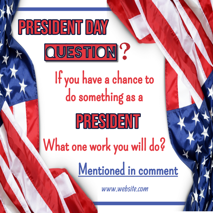 president day instagram post, president day Template | PosterMyWall