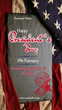 president day instagram story, presidents day template
