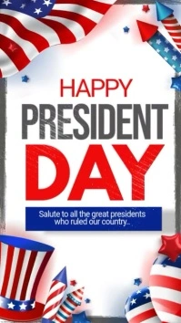 president day Instagram story template