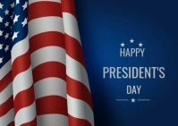president day postcard Postal template