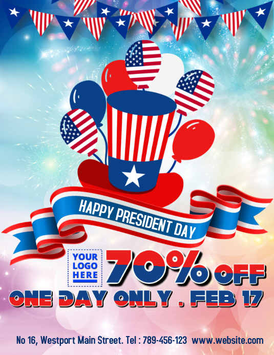 President Day Sale Template PosterMyWall