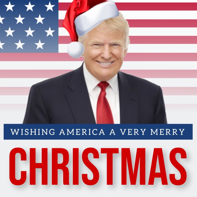 President Donald Trump Merry Christmas Template Postermywall Donald Trump Merry Christmas