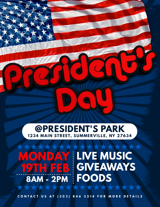 President's Day Flyer Template PosterMyWall