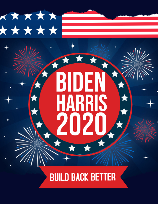 Presidential Election Biden Harris 2020 Template Postermywall