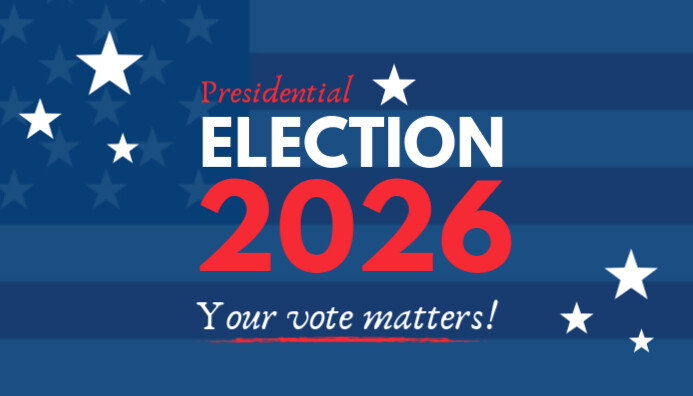 Presidential Election 2020 Blog Header Template Postermywall